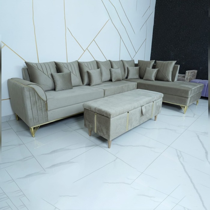 Luxury L-Shape Sofa Set - Image 2