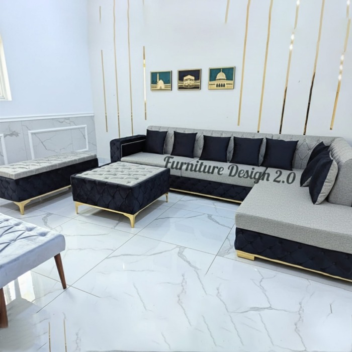 Luxury L-Shape Sofa Set